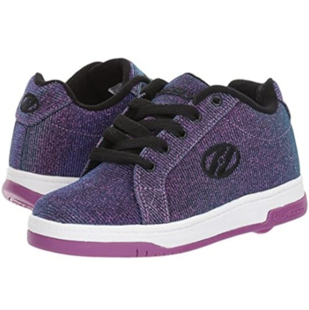 HEELYS* Galaxy super sparkle purple blue colour shift rear wheel HEELY shoes